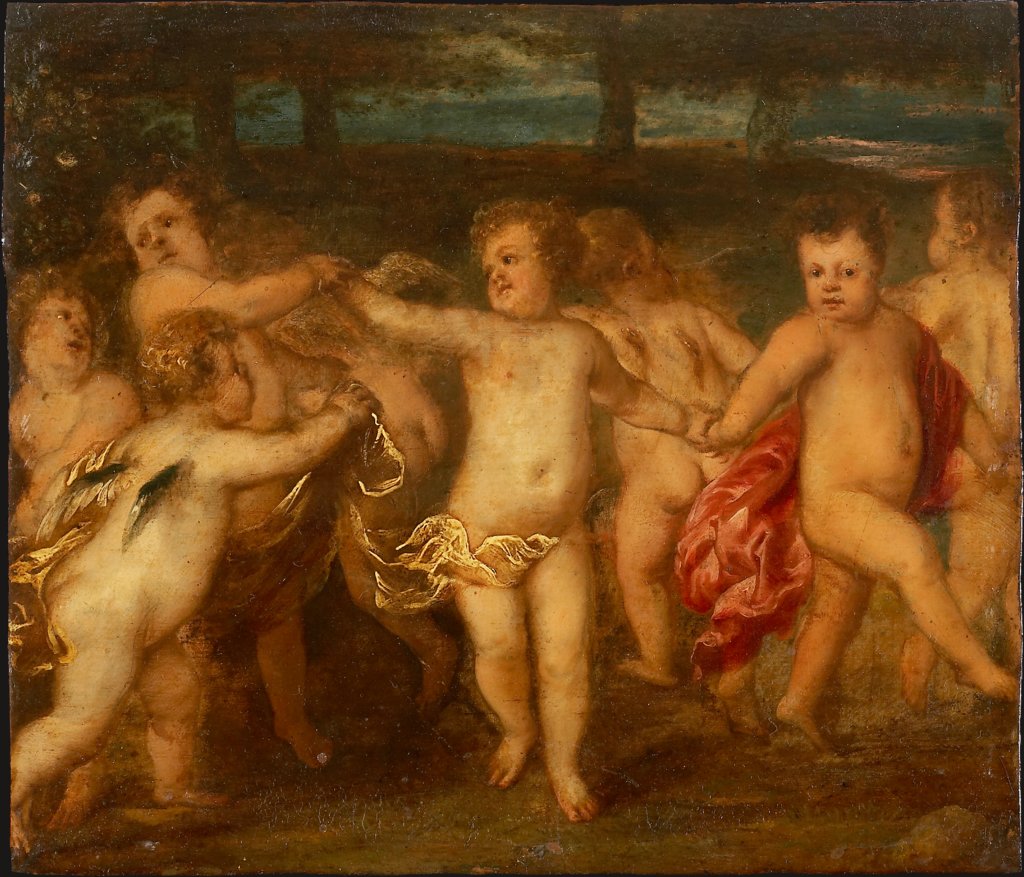 Putti Doing a Roundelay, Anthony van Dyck;  imitator