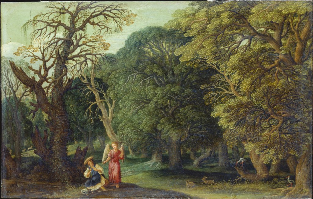 Hagar und der Engel in der Wüste, Johann König