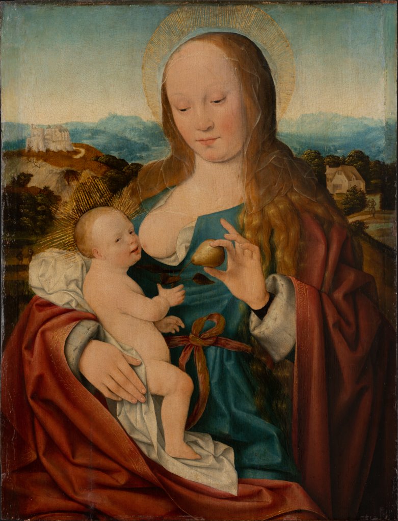 Madonna mit der Birne, Joos van Cleve