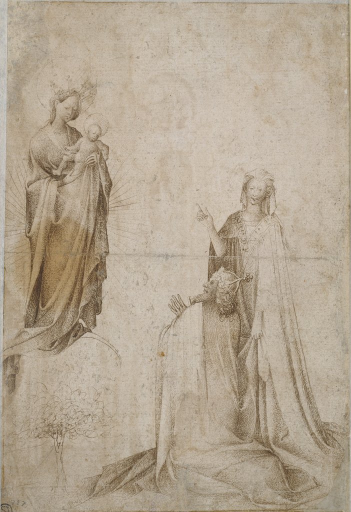 Augustus and the Tiburtine Sibyl, Netherlandish, 14th century, French, 15th century