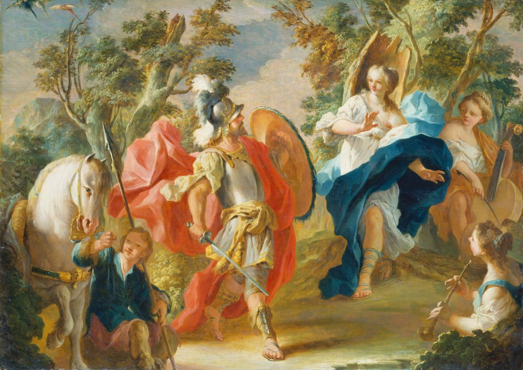 Rinaldo and Armida in the Magic Forest, Anton Kern;   attributed