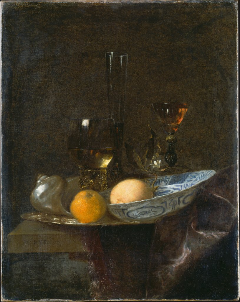 Stillleben mit Orangen, Willem Kalf;  Nachfolge