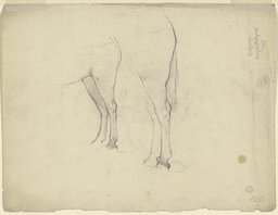 Hinterläufe eines Esels ("Ein Eselreiter in den Dünen"), Otto Scholderer