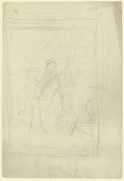 Frau beim Spaziergang (Luise Scholderer?), Otto Scholderer