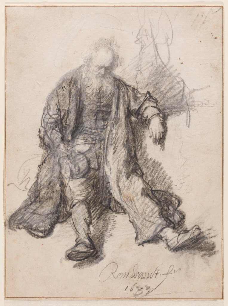 Sitzender alter Mann, Rembrandt Harmensz. van Rijn