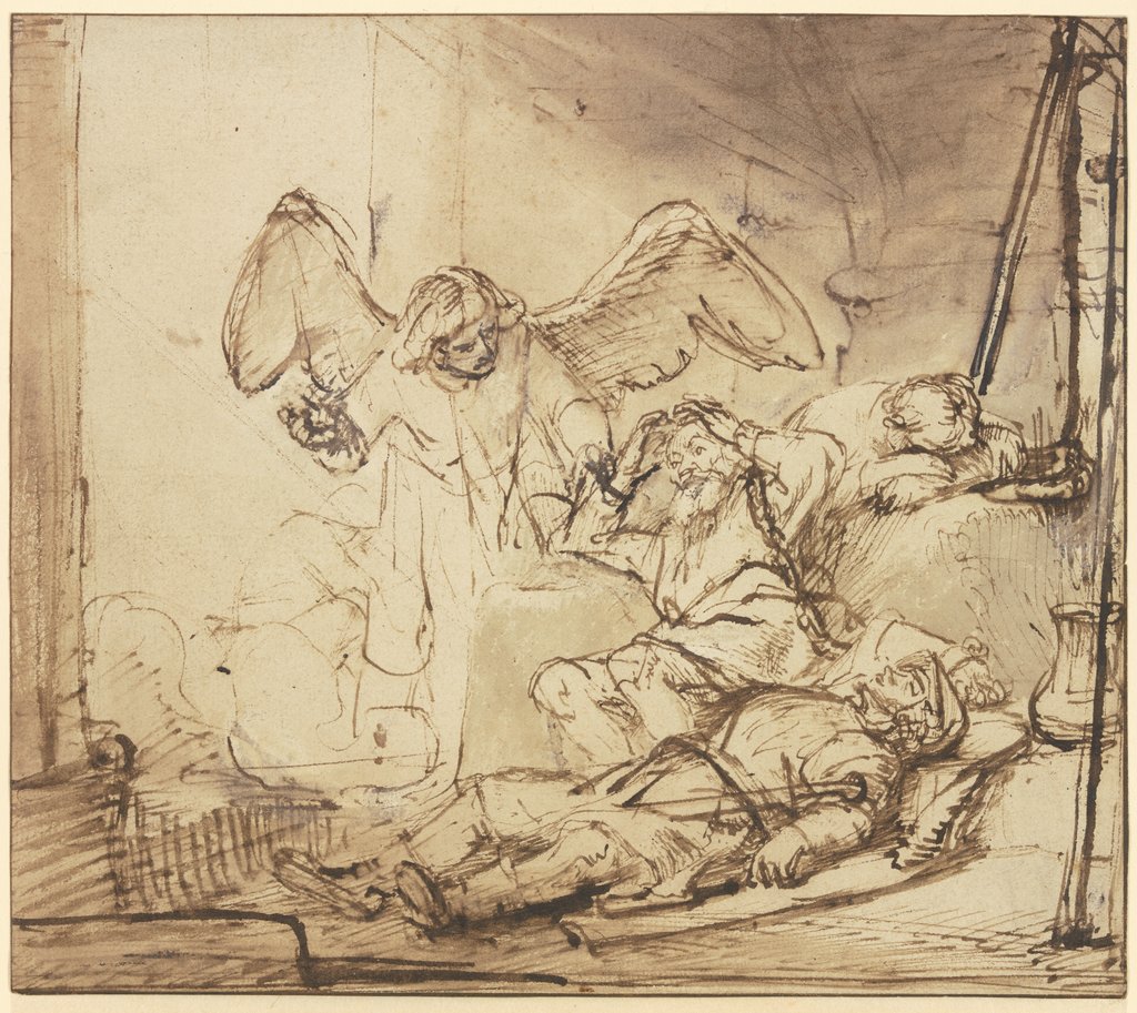 The liberation of Peter, Rembrandt Harmensz. van Rijn;  school