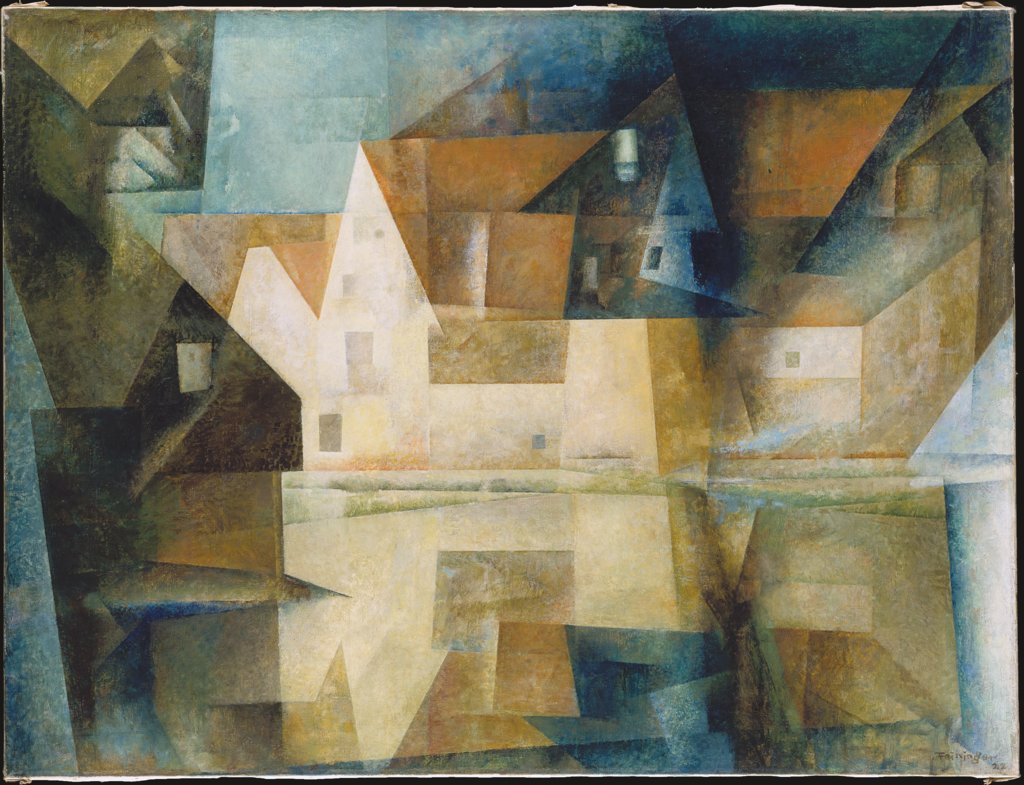 Dorfteich von Gelmeroda, Lyonel Feininger