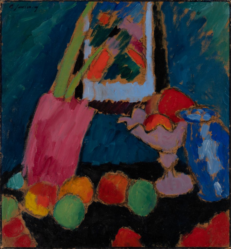 Stillleben mit violetter Schale, Alexej von Jawlensky