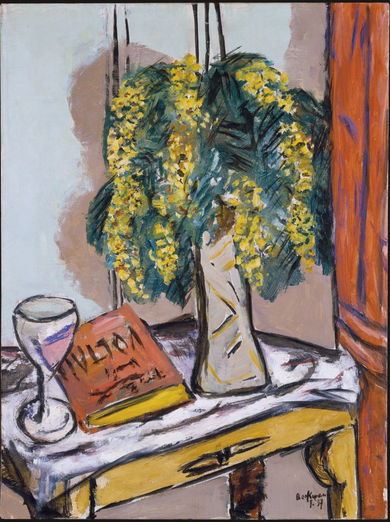 Stillleben mit Mimosen, Max Beckmann