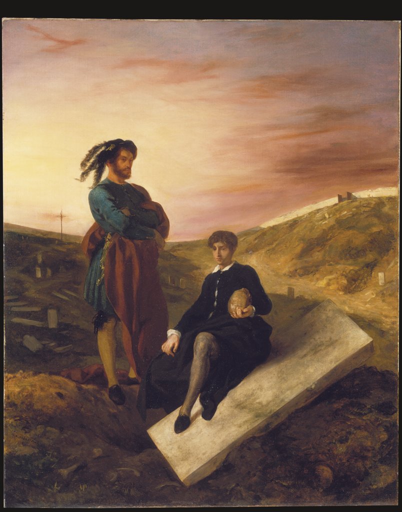 Hamlet and Horatio at the Cemetery, Eugène Delacroix