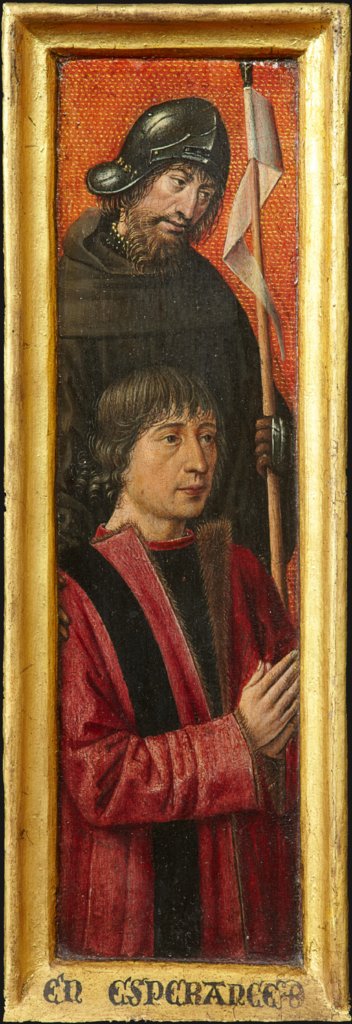 Portrait of Willem van Overbeke with Saint William, Bruges (?) Master ca. 1485/90