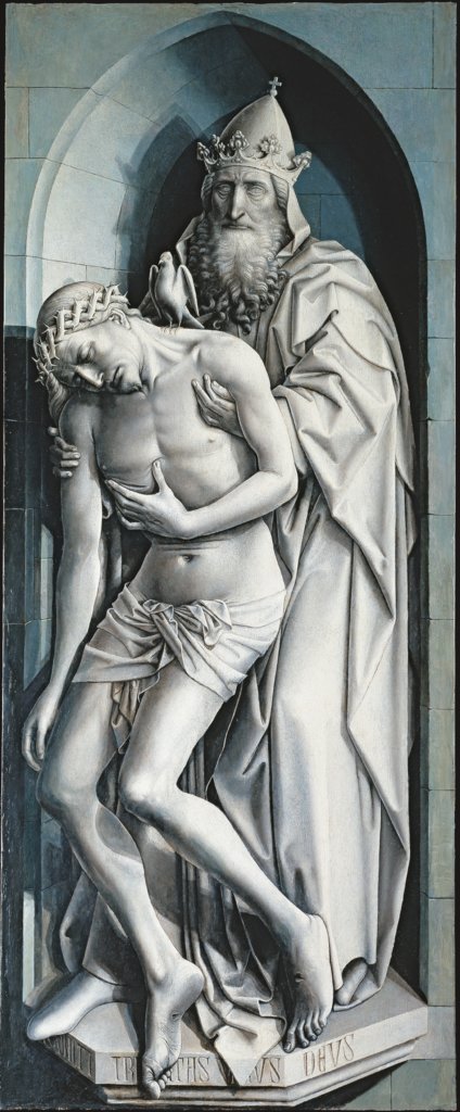 Gnadenstuhl, Meister von Flémalle, Robert Campin;  Werkstatt