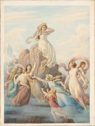 Illustration zu Schillers Berglied (Mittelteil), Leopold von Bode