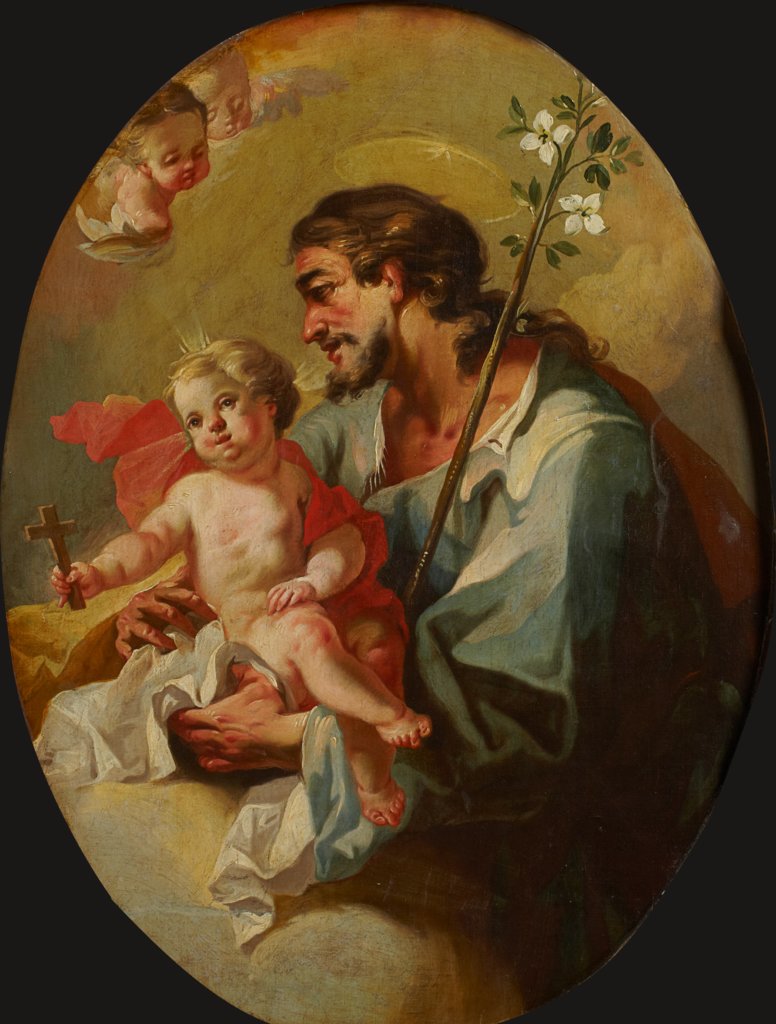 St. Joseph with the Christ Child, Martino Altomonte;   ?