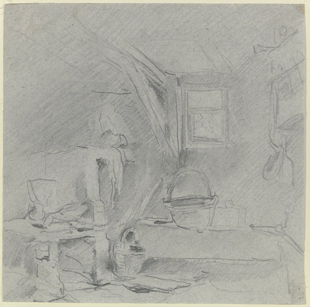 Interior of a washhouse, Anton Burger