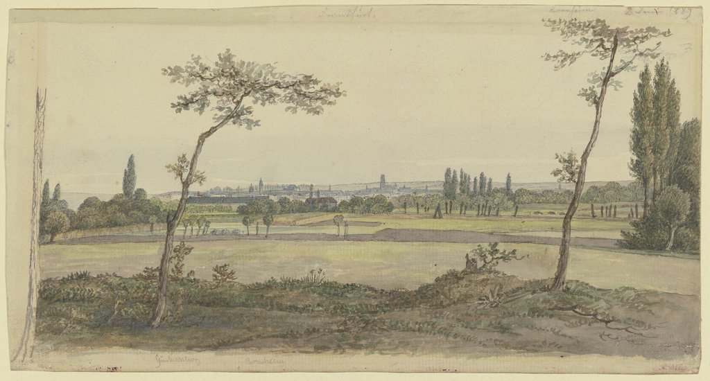 Blick auf Frankfurt am Main, Carl Morgenstern