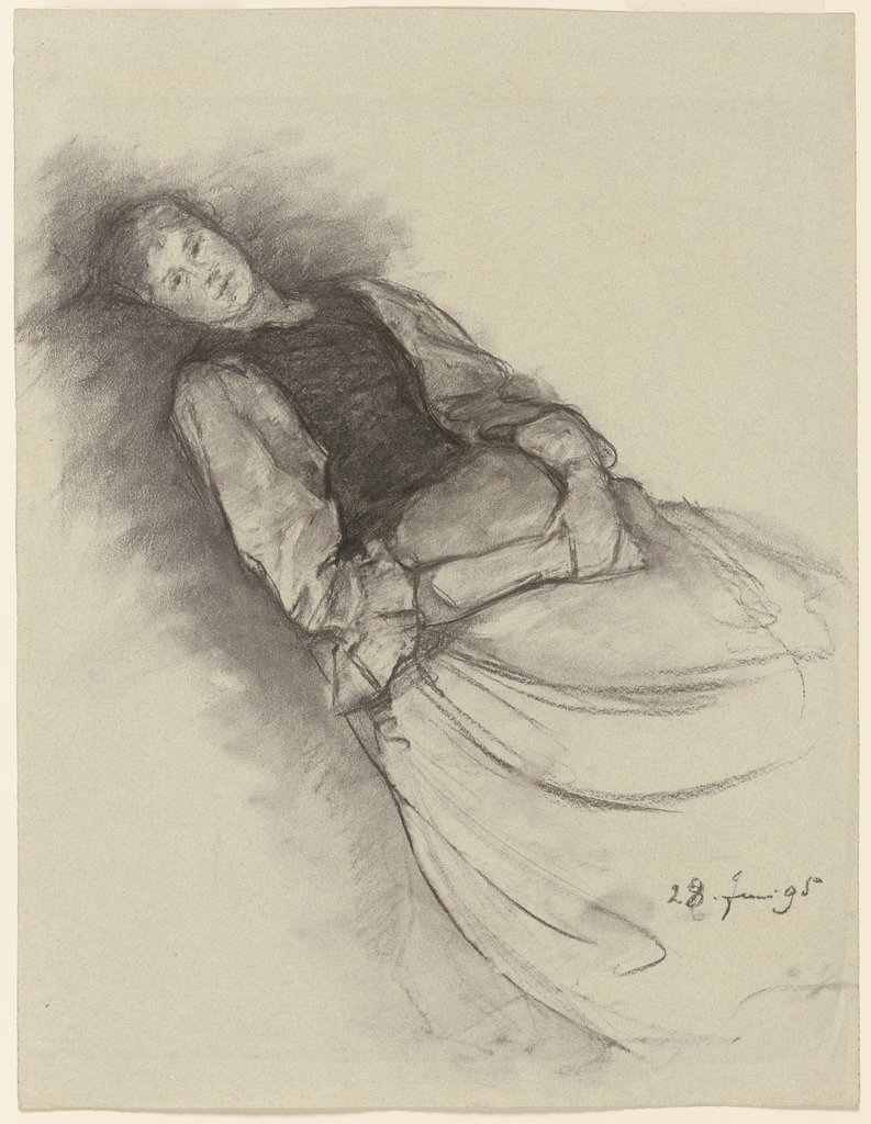 Anna Auer resting, Louis Eysen