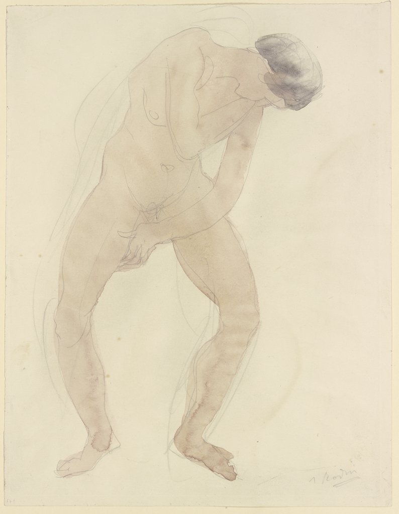 Standing female nude, Auguste Rodin;   ?