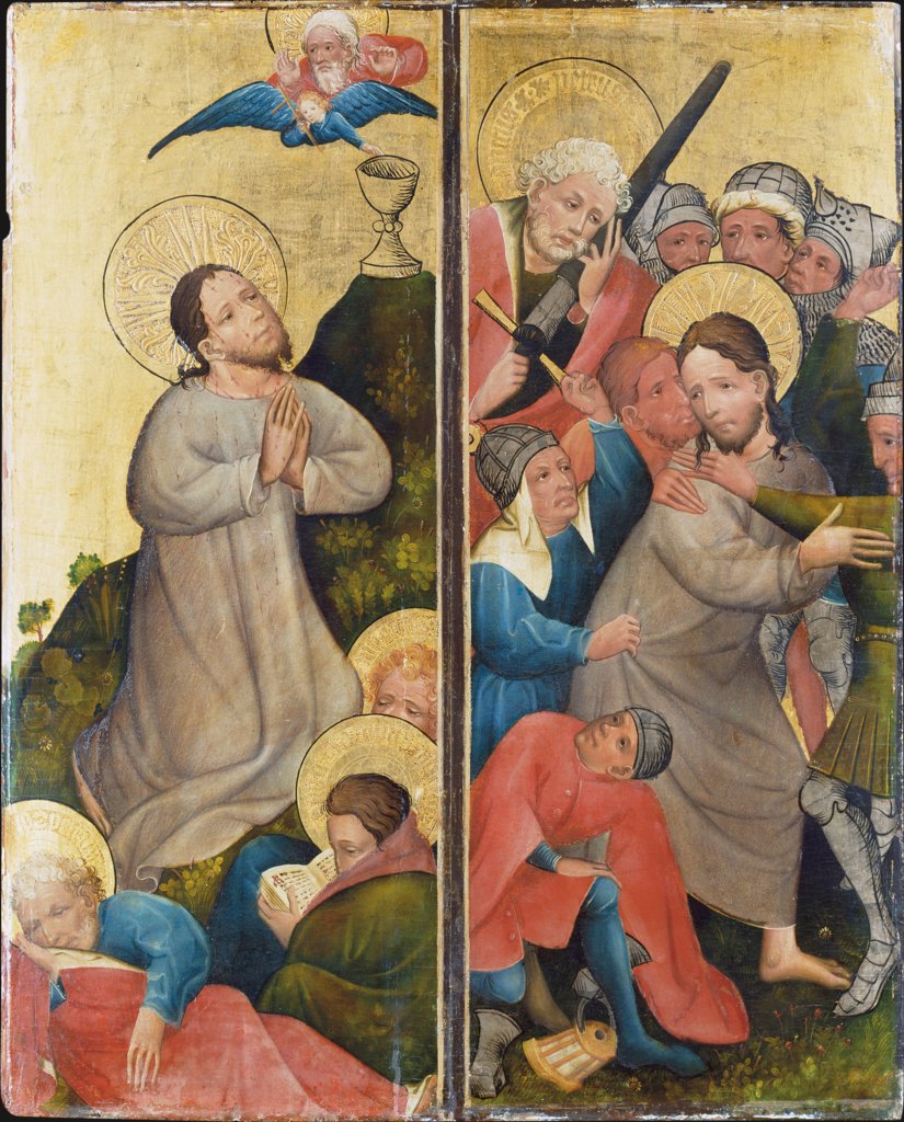 Agony in the Garden and Arrest of Christ, Master of the Middle Rhine ca. 1420