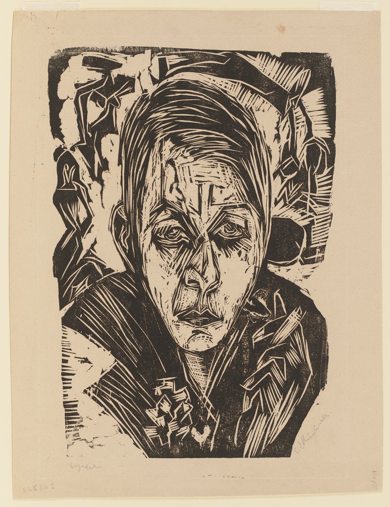 Young Girl with a Cigarette (Nele van de Velde), Ernst Ludwig Kirchner