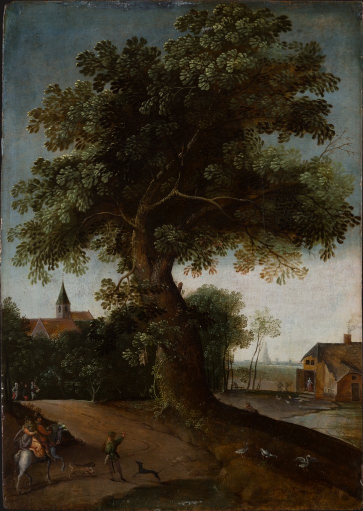 Landscape with Large Tree, Jacob Grimmer