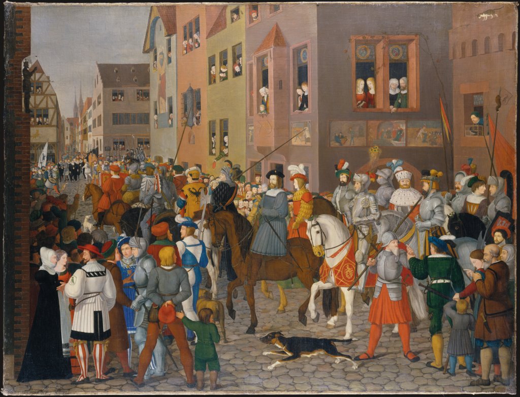 The Entry of King Rudolf of Habsburg into Basel in 1273, Franz Pforr