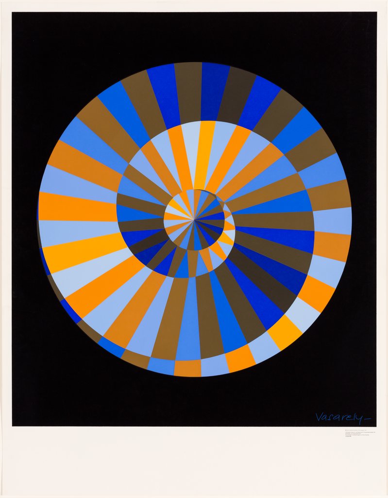 Offizielles Emblem für die Spiele der XX.Olympiade München 1972, Victor Vasarely