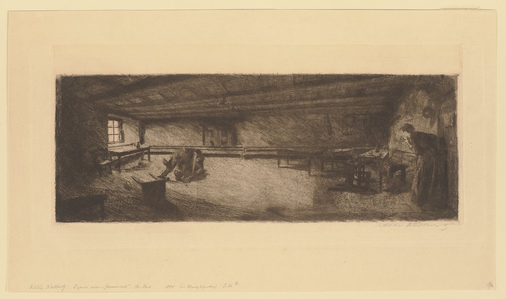 Scene from Germinal, Käthe Kollwitz