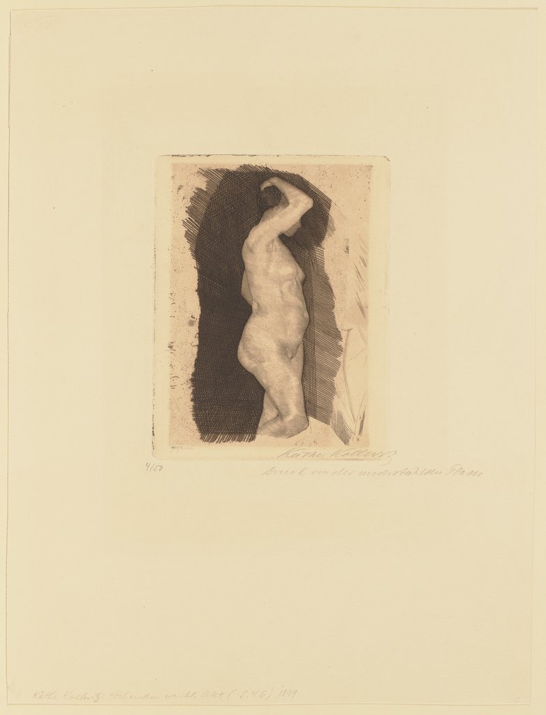 Standing Female Nude, Käthe Kollwitz