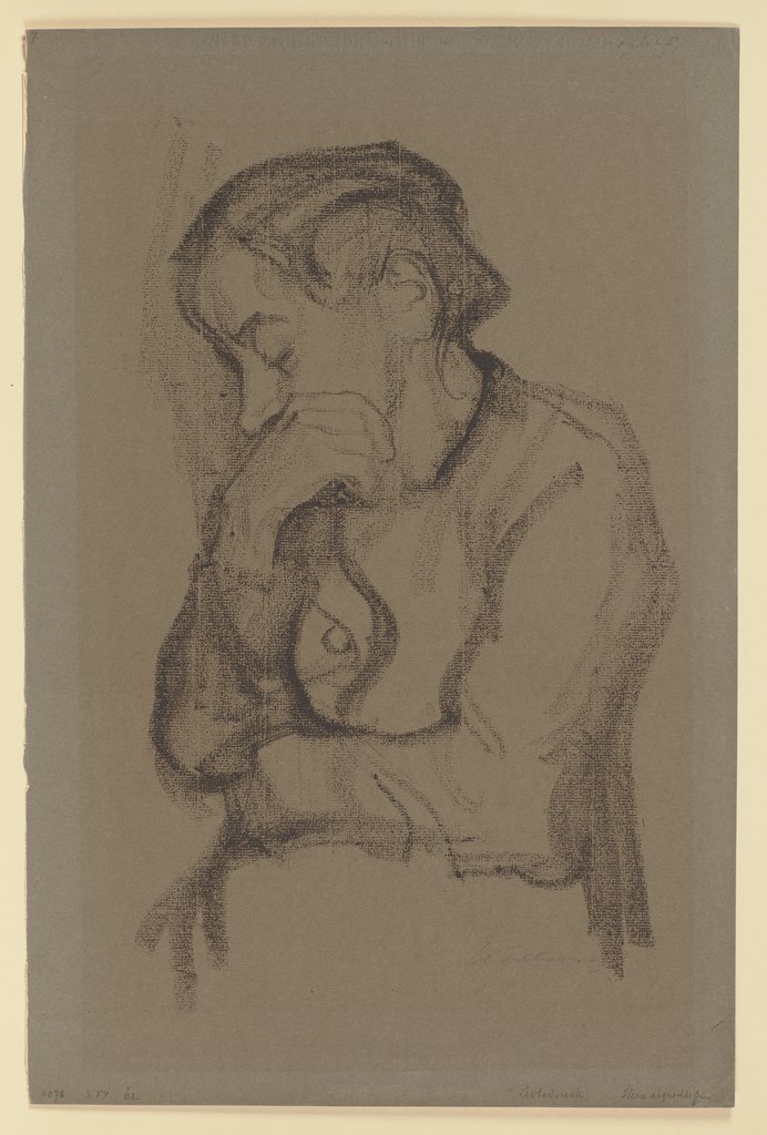 Half-Length Figure of a Woman, Käthe Kollwitz