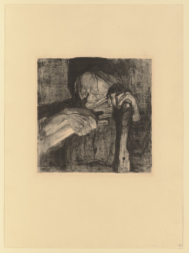 Sharpening the Scythe, Käthe Kollwitz