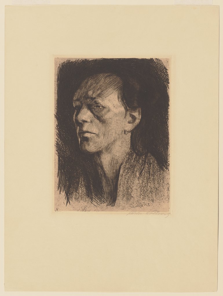 Working-Class Woman with Earring, Käthe Kollwitz