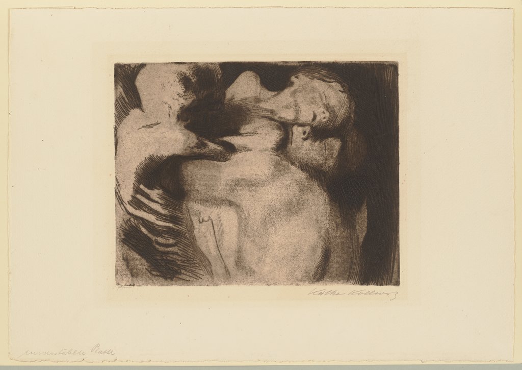 Death and Woman Wrestling over a Child, Käthe Kollwitz