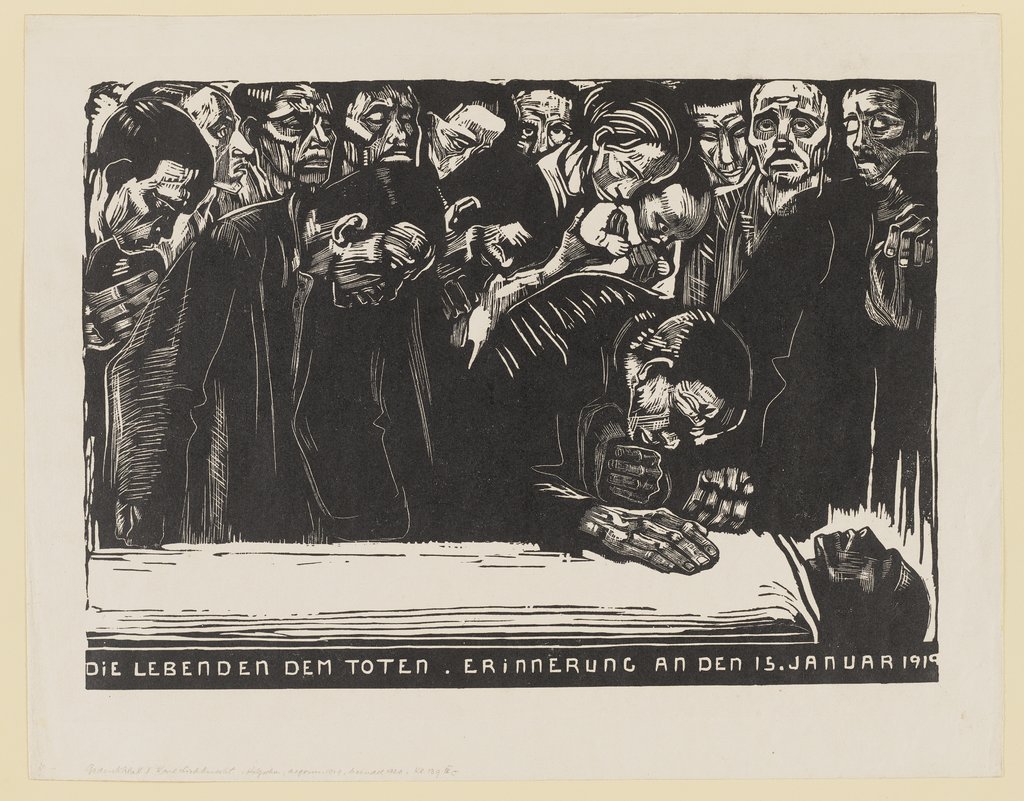 Gedenkblatt für Karl Liebknecht, Käthe Kollwitz