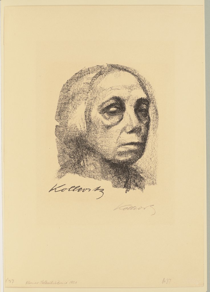 Small Self-Portrait, Käthe Kollwitz