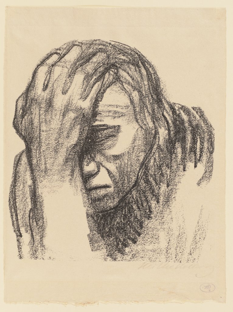 Nachdenkende Frau, Käthe Kollwitz