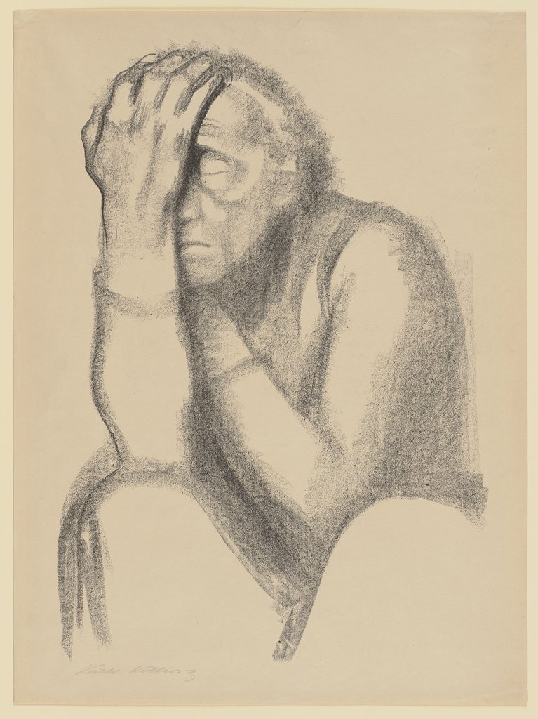 Nachdenkende Frau, Käthe Kollwitz