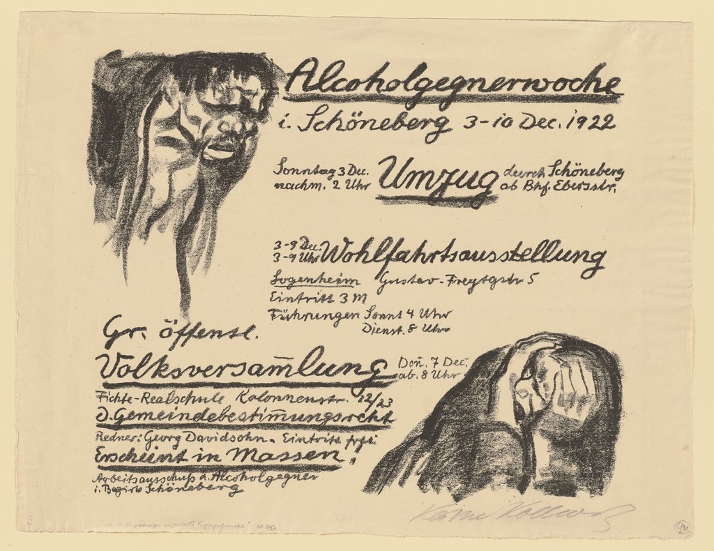 Anti-Alcohol Week, Käthe Kollwitz