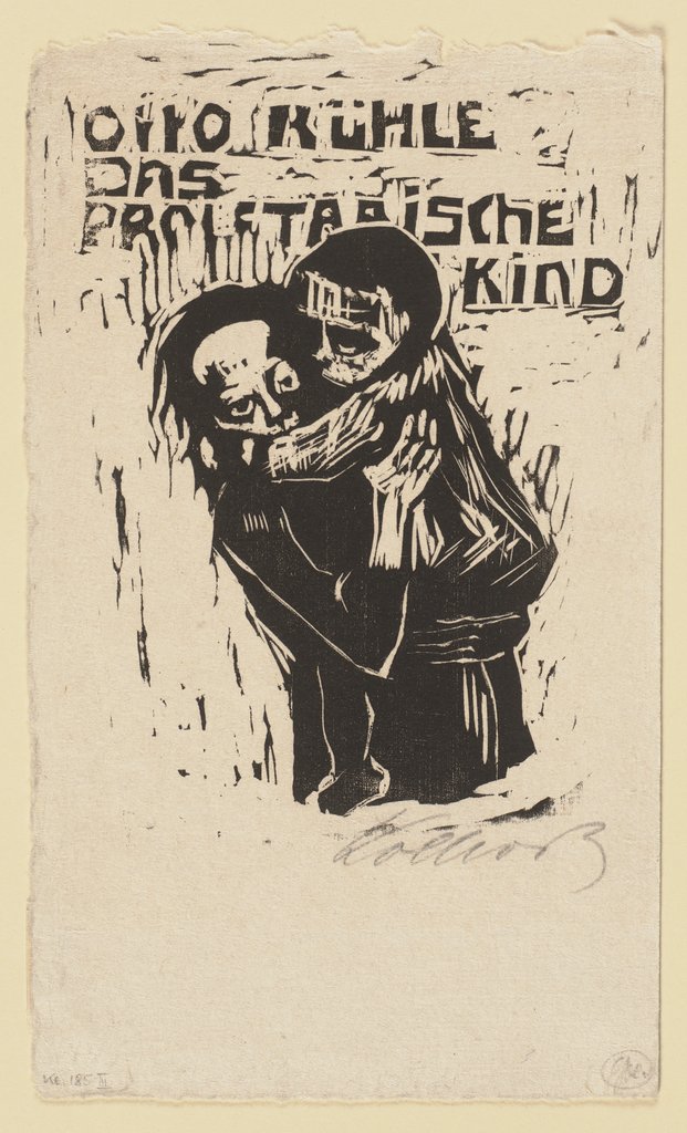 Mädchen ein Kind tragend, Käthe Kollwitz