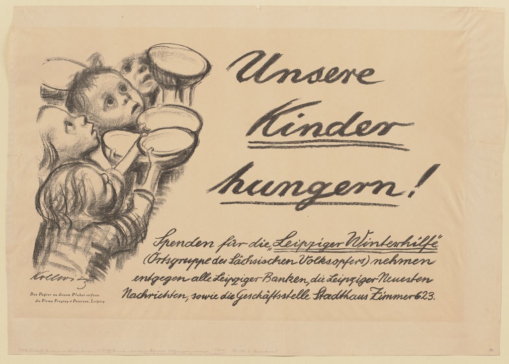 Germany’s Children Are Starving!, Käthe Kollwitz