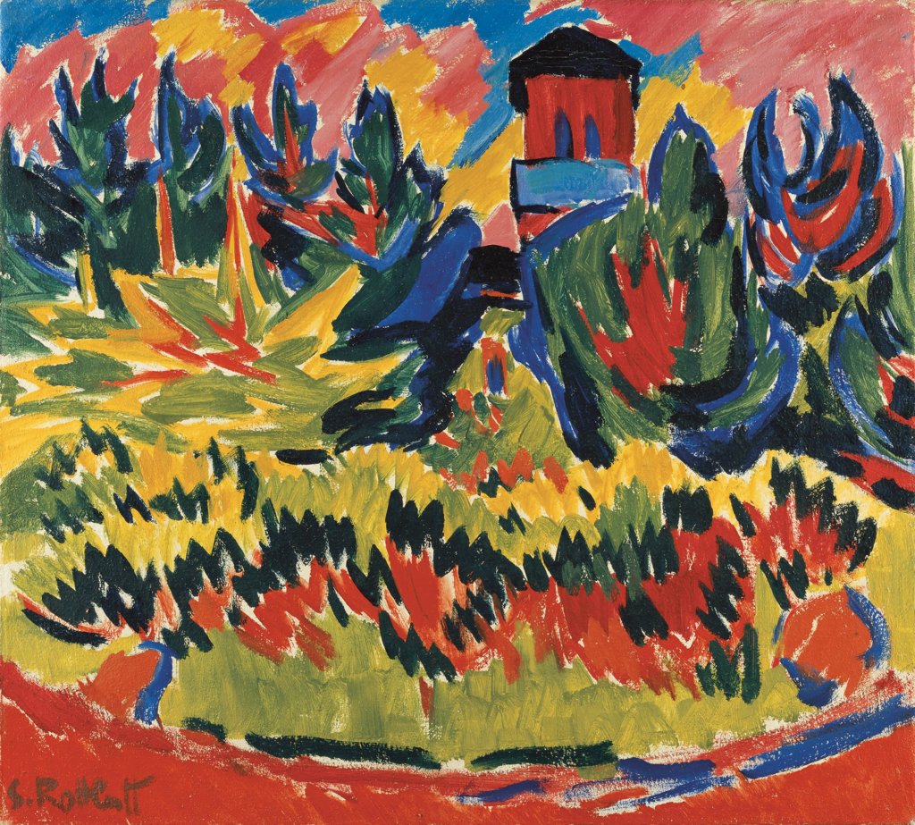 Roter Turm im Park, Karl Schmidt-Rottluff