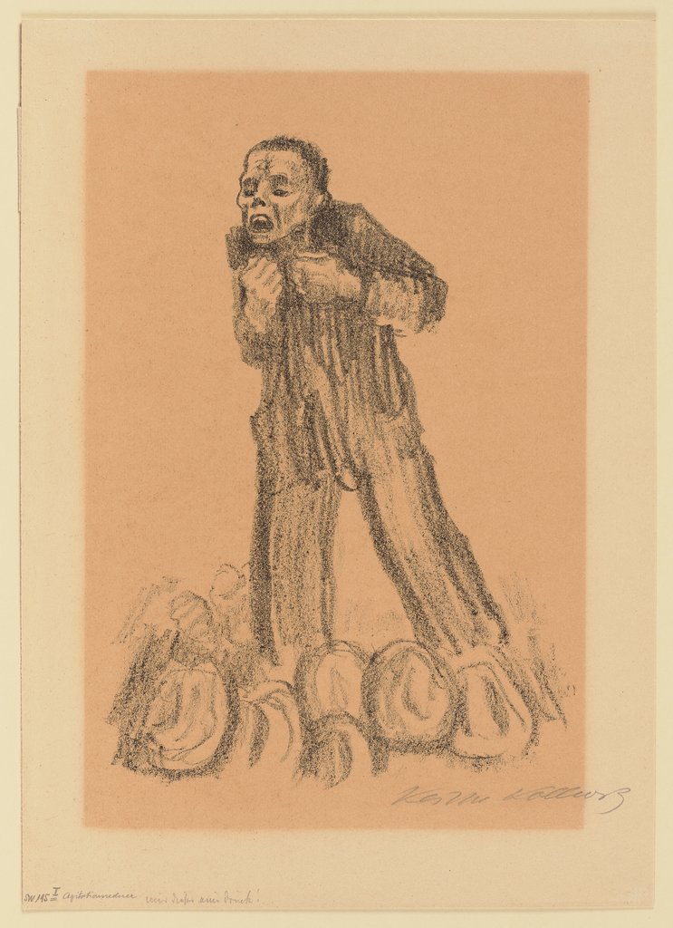 Der Agitationsredner, Käthe Kollwitz