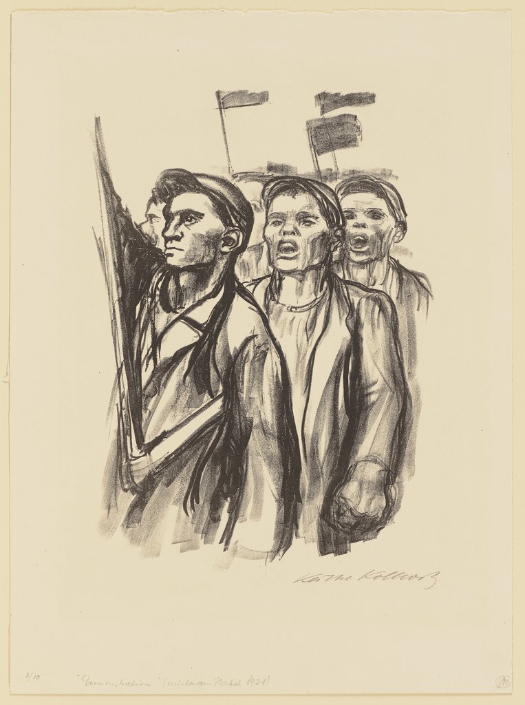 Demonstration, Käthe Kollwitz