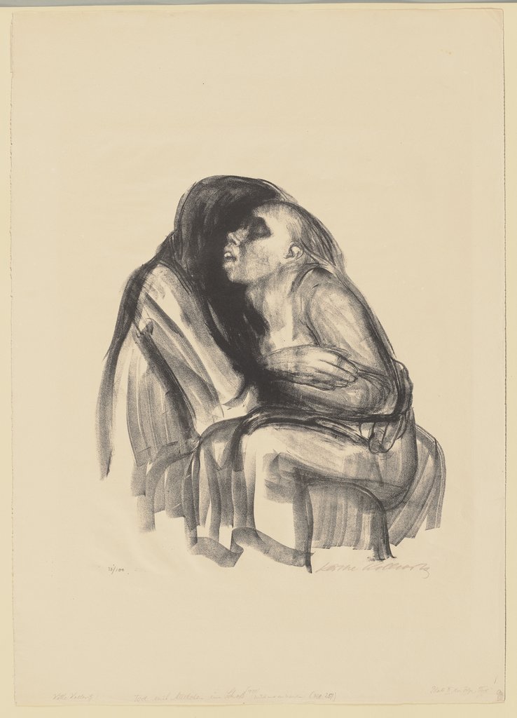 Young Girl in the Lap of Death, Käthe Kollwitz