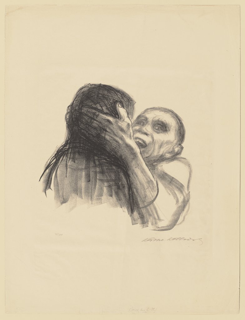 Death is recognized as Friend, Käthe Kollwitz