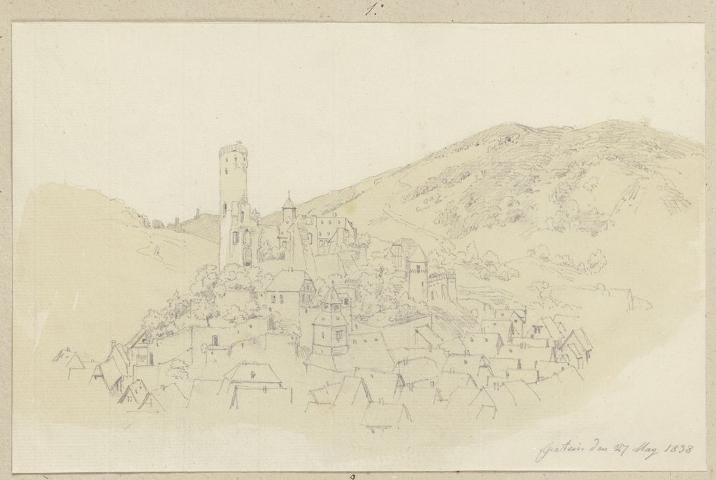 Eppstein mit Burg, Carl Theodor Reiffenstein