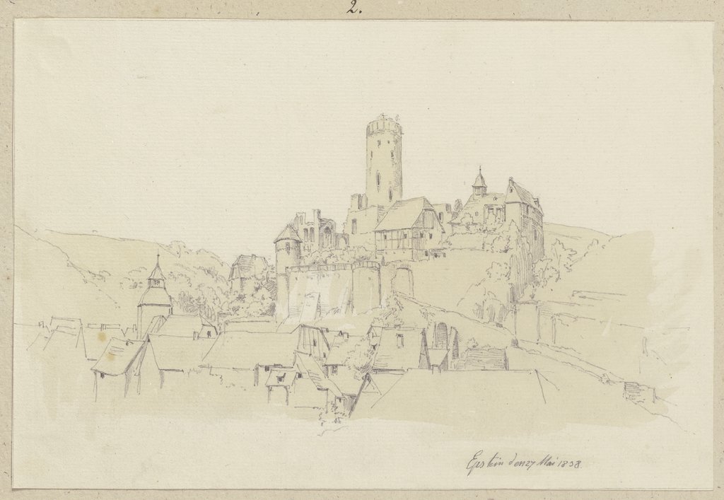 Eppstein mit Burg, Carl Theodor Reiffenstein