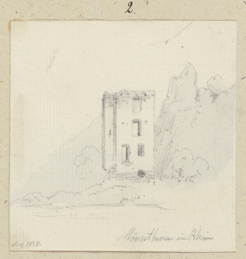 Der Binger Mäuseturm, Carl Theodor Reiffenstein