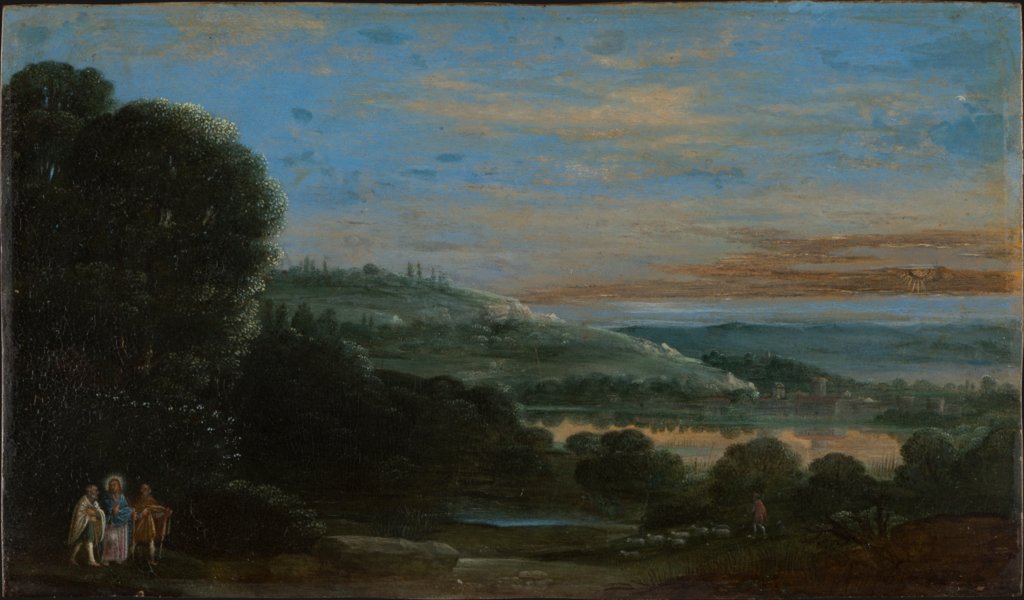 Landschaft mit dem Gang nach Emmaus, Kopie nach Johann König