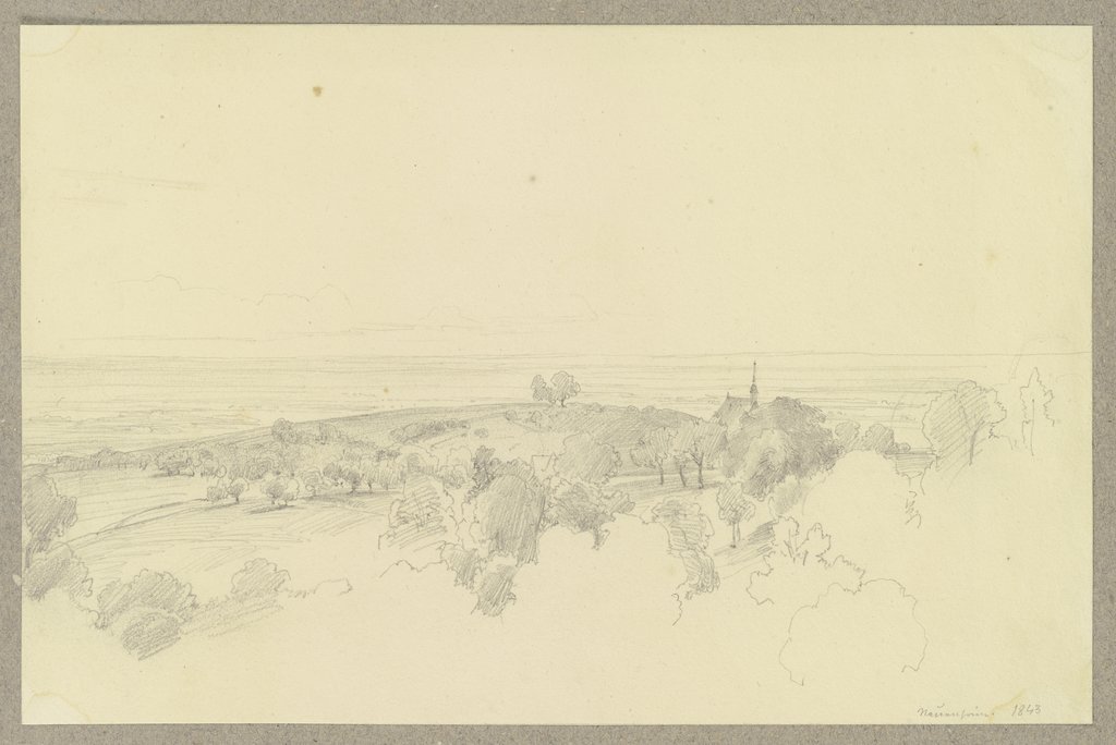 View near Neuenhain, Carl Theodor Reiffenstein